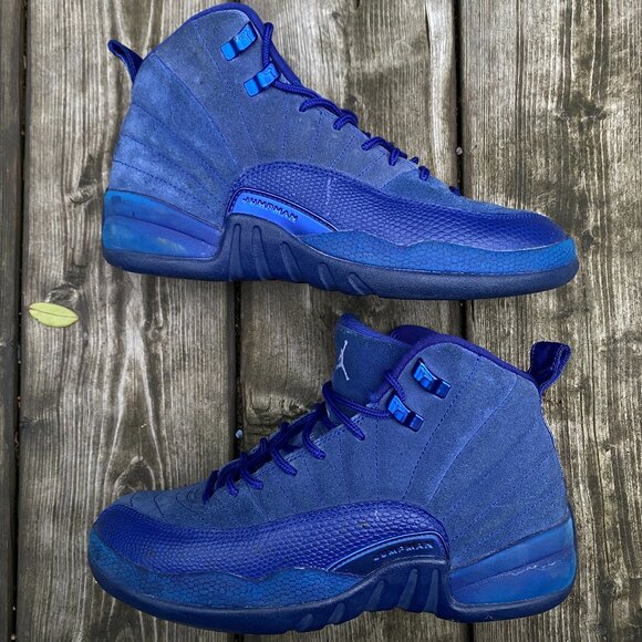 2016 Air Jordan 12 Retro Deep Royal Blue Size 6 Blue - Picture 2 of 9
